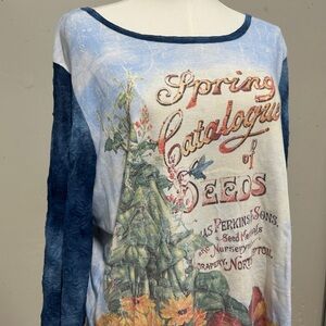 Long Sleeve Top with sunflowers